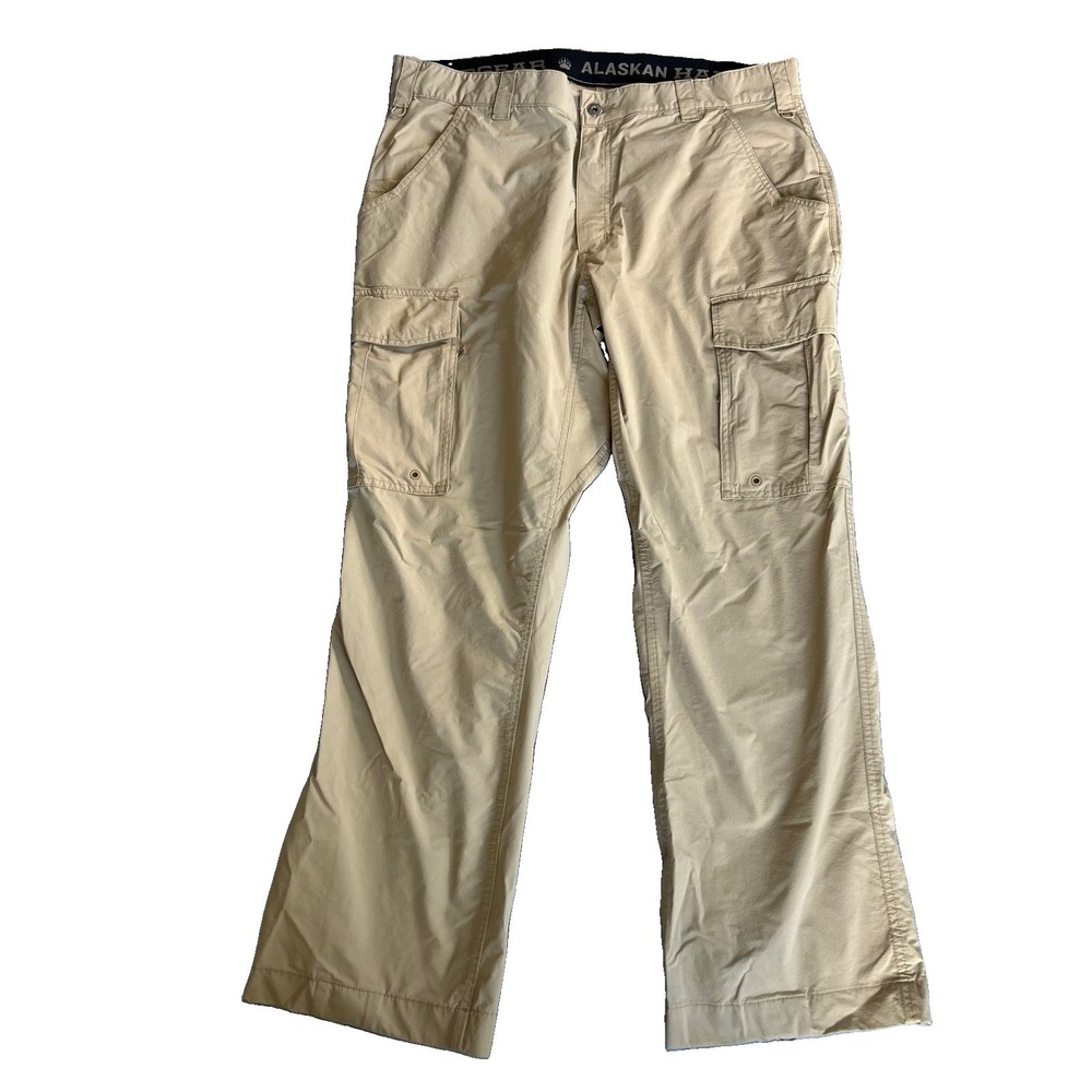 Alaskan Hardgear Men's Cargo Pants Duluth Trading Gorp tan Standard Fit 38x30